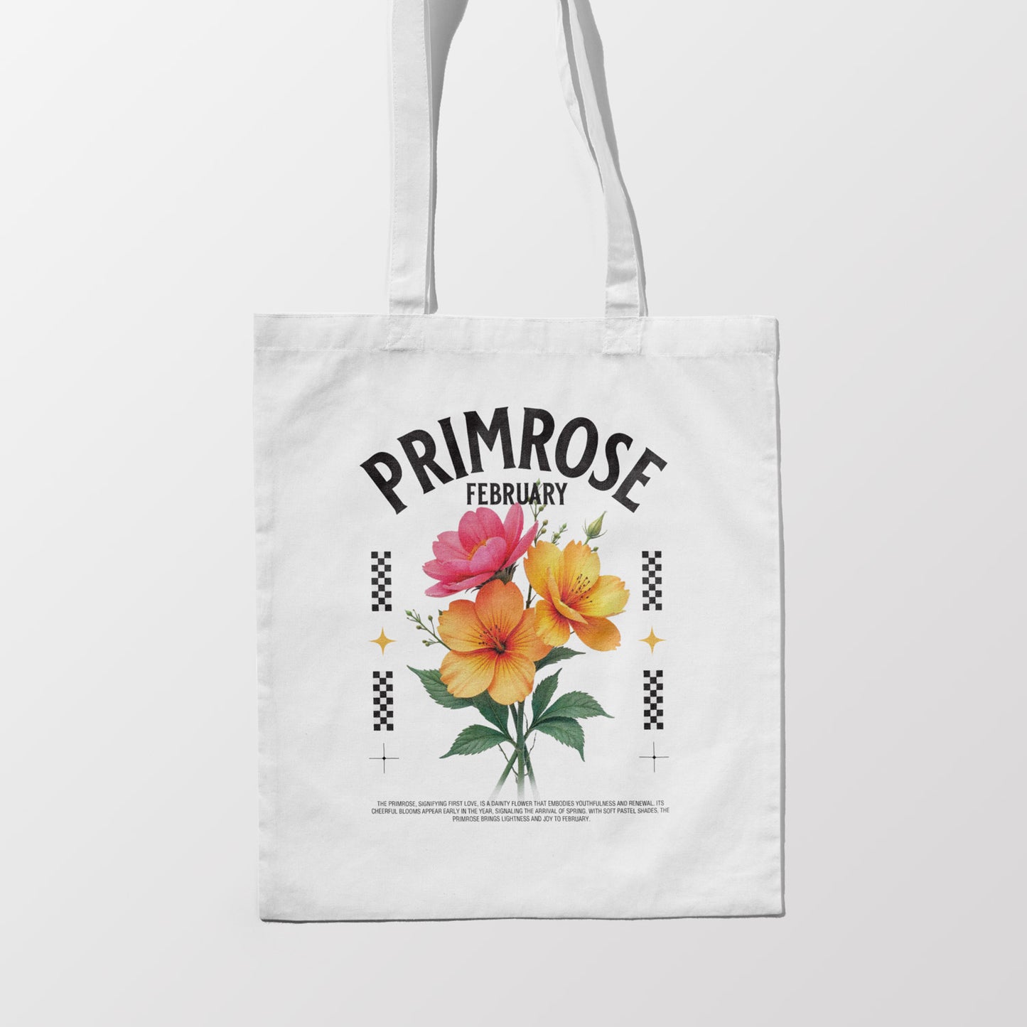 Birth Month Flower Tote Bag