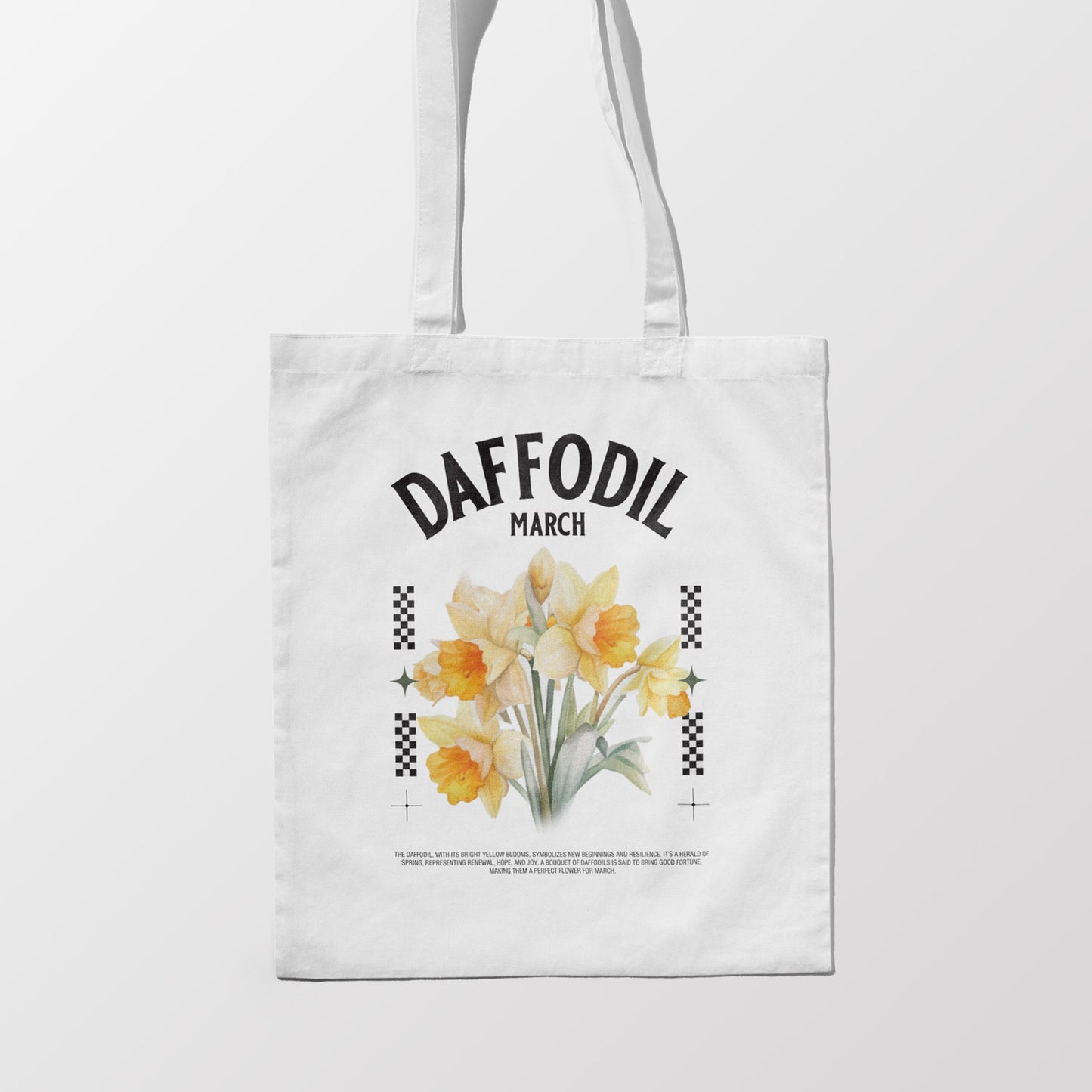 Birth Month Flower Tote Bag