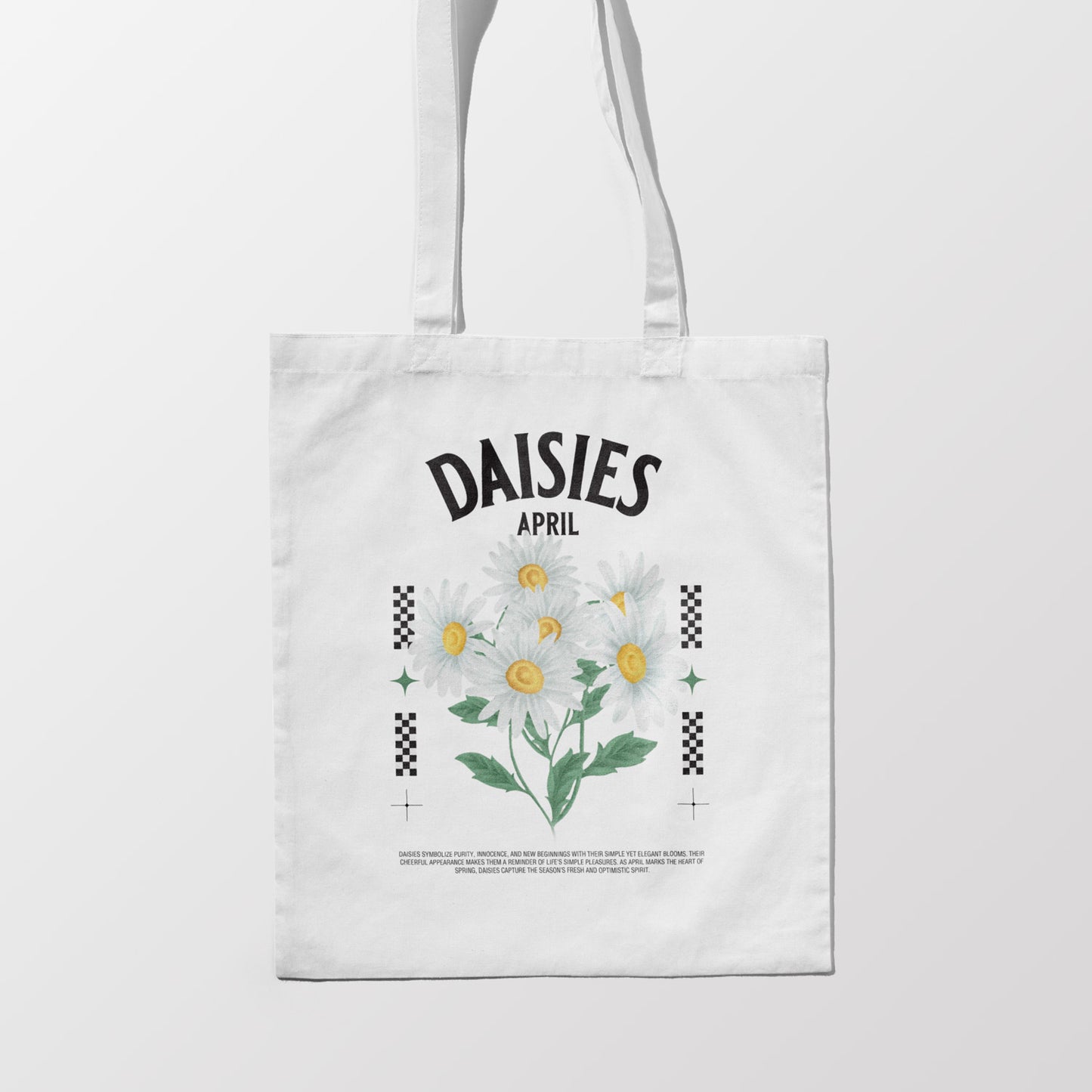 Birth Month Flower Tote Bag