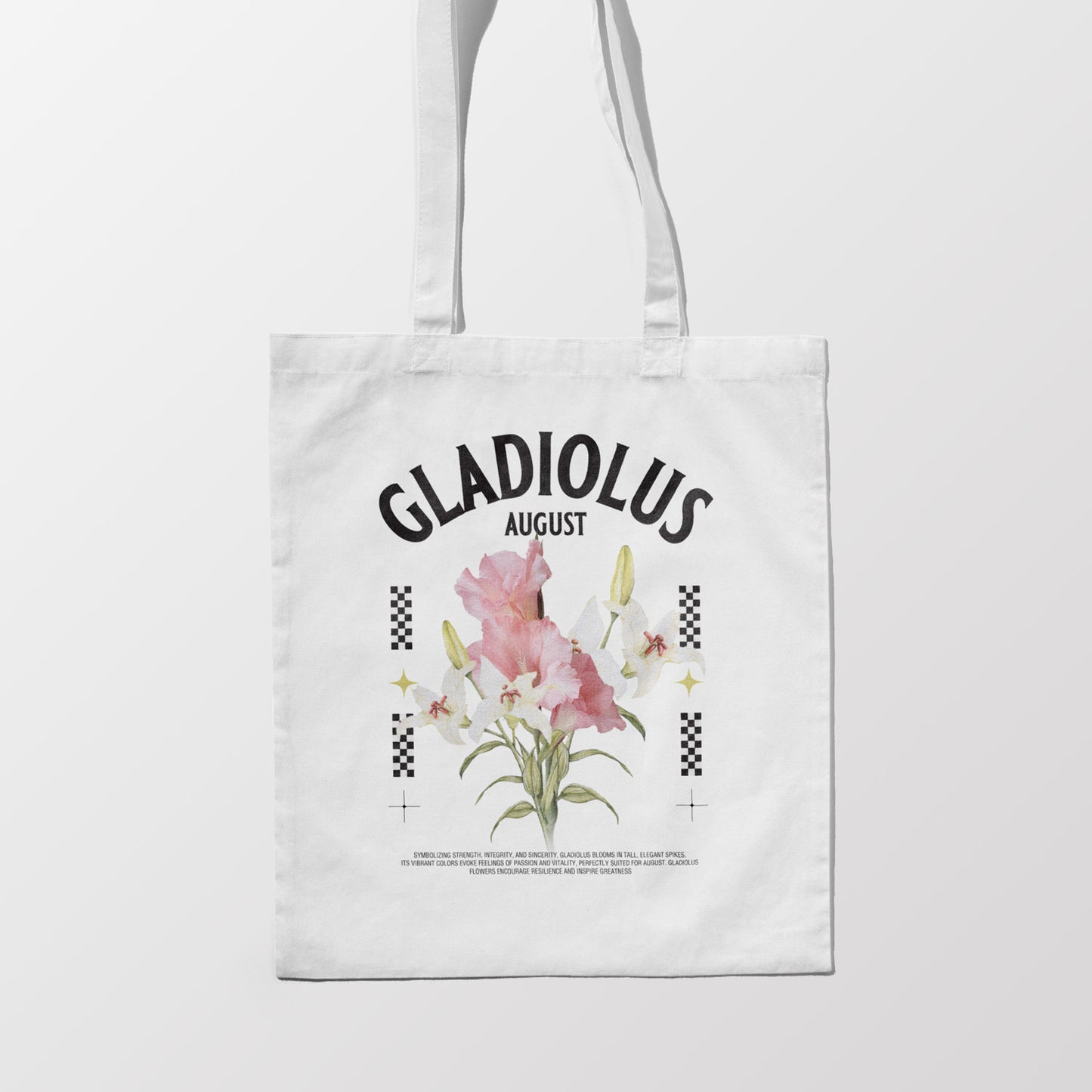 Birth Month Flower Tote Bag