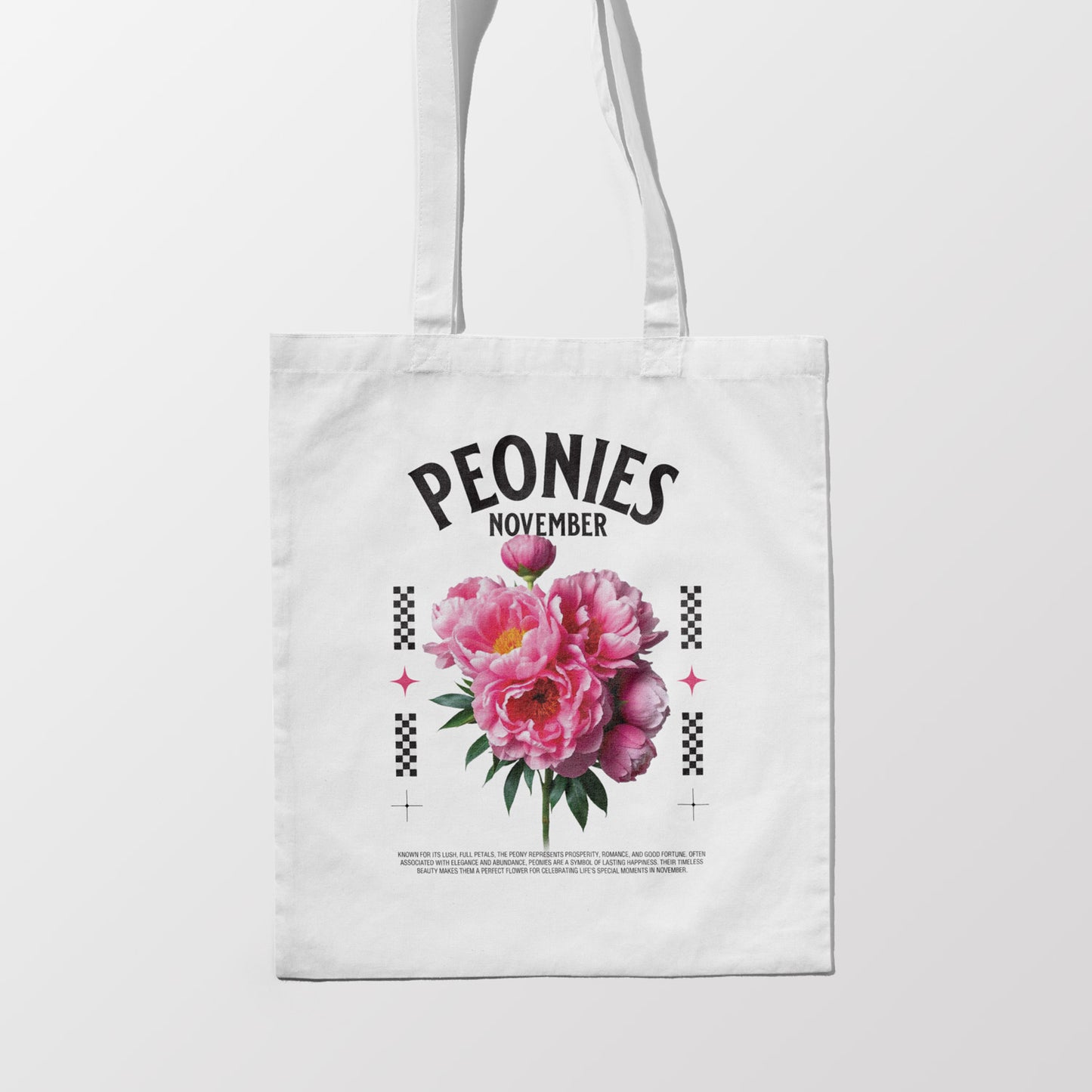 Birth Month Flower Tote Bag