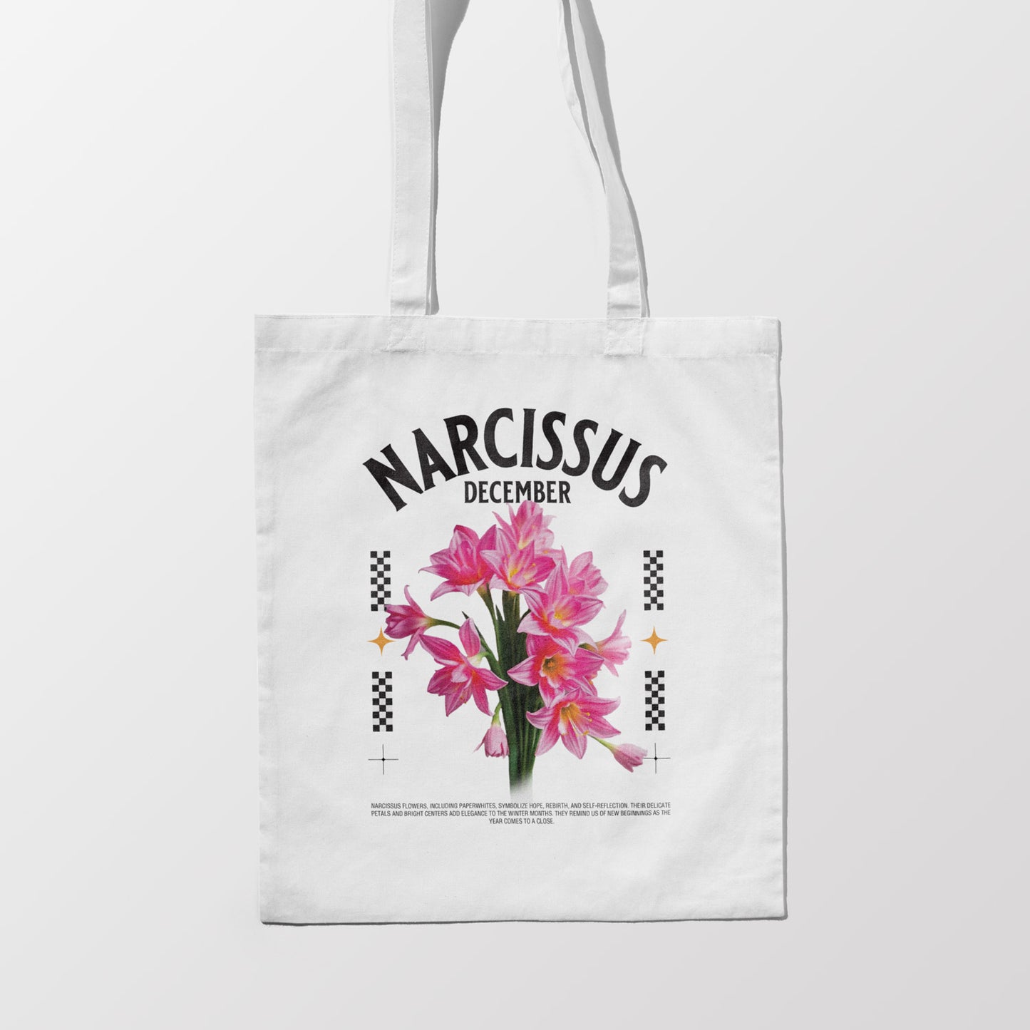 Birth Month Flower Tote Bag